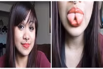 Cô gái có biệt tài “múa” lưỡi xẻ đôi khó tin
