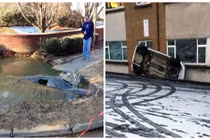 Tình huống tai nạn xe hơi dở khóc dở cười