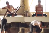 Thích thú với bản nhạc được trai trẻ tạo ra từ ghế 