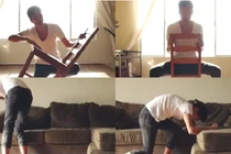 Thích thú với bản nhạc được trai trẻ tạo ra từ ghế 