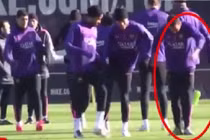 Dani Alves làm thầy dạy nhảy ngay trên sân tập