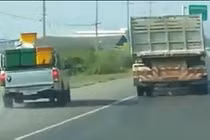 Thót tim màn tạt đầu như chỗ không người của xe tải