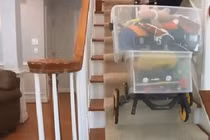 Xe kéo độc đáo giúp chuyển đồ lên cầu thang dễ dàng