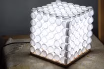 Tự chế đèn ngủ từ những nắp chai nhựa bỏ đi