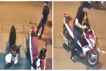 Clip: Thanh niên vật vờ trộm xe trong nháy mắt
