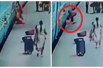 Kinh hoàng tàu hỏa “nuốt” người phụ nữ xuống đường ray