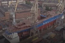 Video: Nga hạ thủy tàu phá băng hạt nhân lớn nhất thế giới