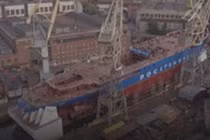 Video: Nga hạ thủy tàu phá băng hạt nhân lớn nhất thế giới