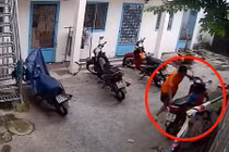 Cận cảnh “đạo chích” táo tợn đột nhập khu trọ cuỗm xe máy