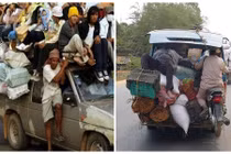 Muôn kiểu vận chuyển chỉ có ở Campuchia