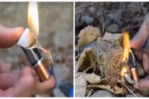 Mẹo mồi lửa siêu nhanh không cần bật lửa