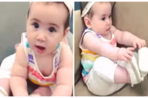 Nhìn cô bé này chơi đùa thôi cũng yêu không chịu nổi rồi