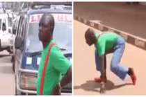 Trai trẻ sang đường, xe cộ đồng loạt "chết lặng"