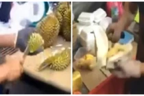 Những cách bổ sầu riêng “bá đạo” nhất thế giới