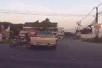 Pha tai nạn mô tô khó đỡ