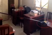 Clip: Dùng vợt trộm điện thoại trong tích tắc