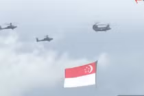 Biệt đội trực thăng Singapore “làm xiếc” tại SEA Games 28