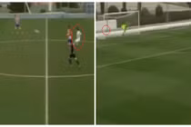 Sao trẻ Real Madrid tái hiện bàn thắng kinh điển của Beckham