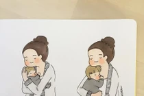 Ai cũng muốn trở thành 'mẹ bỉm sữa' sau khi xem bộ tranh này