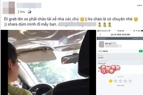 Xôn xao clip tài xế Grab chỉ tay chửi nữ hành khách thậm tệ 