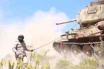 Hoảng hồn cảnh xe tăng T-34-85 tác chiến ở Yemen