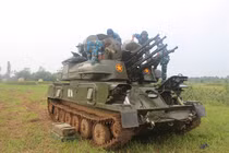 Pháo tự hành ZSU-23-4 Việt Nam diễn tập bắn máy bay