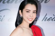 Hoa hậu “vòng ba 1m” Huỳnh Vy rạng rỡ xuất hiện sau đăng quang