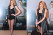 Andrea diện quần chẽn, khoe chân dài gợi cảm hút mắt