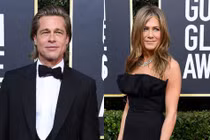 Brad Pitt, Jennifer Aniston rạng rỡ trên thảm đỏ Quả cầu vàng