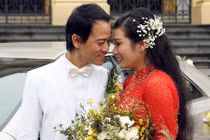 Thanh Thanh Hiền diện áo dài e ấp trong ngày cưới