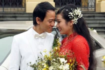 Thanh Thanh Hiền diện áo dài e ấp trong ngày cưới