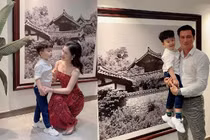 Việt Anh và vợ cũ hội ngộ mừng sinh nhật con trai 5 tuổi