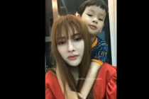 Thêm clip bé Henry ôm chặt Thu Thủy, liên tục khóc nói "ba kỳ quá"