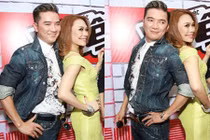 Mỹ Tâm tươi rói cùng Mr Đàm đi chấm The Voice