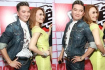 Mỹ Tâm tươi rói cùng Mr Đàm đi chấm The Voice