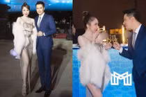 Việt Anh - Quỳnh Nga sánh đôi đi sự kiện, cứ ngỡ vợ chồng son