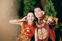 Ảnh cưới của ái nữ vua sòng bạc và tài tử Đậu Kiêu