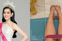 Bàn chân Hoa hậu Đỗ Thị Hà sao lại kỳ dị đến thế này?