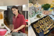 Bạn gái á hậu của Chí Trung khoe tài nấu ăn giỏi, ai nhìn cũng ưng