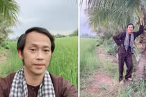 Hoài Linh chuẩn nông dân mặc áo bà ba ra thăm ruộng lúa