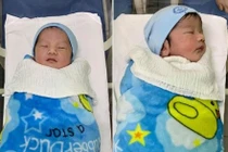 Vượng Râu khoe vợ sinh đôi quý tử, đông con bậc nhất Vbiz