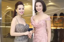 Hoa hậu Diệu Hoa trẻ trung đọ sắc cùng MC Thanh Mai