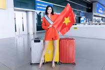 Nguyễn Nga mang hơn 150kg hành lý thi Hoa hậu Du lịch Quốc tế 