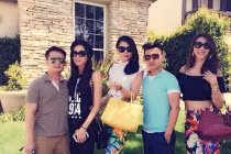 Bằng Kiều tình tứ ôm eo Dương Mỹ Linh 