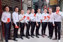 Ngắm dàn mỹ nam toàn “sao” bê tráp cho Khắc Việt trong đám hỏi