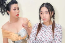 Con gái Trịnh Kim Chi hóa gái quê diễn kịch cùng mẹ