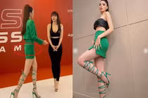 Hoa hậu Kỳ Duyên lộ vòng 3 thẳng đuột khác xa hình tự đăng