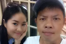 Vợ "cũ" Quách Ngọc Ngoan vui vẻ bên Thái Hòa