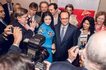 Lý Nhã Kỳ vinh dự được gặp Tổng thống Pháp 