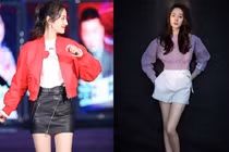 Địch Lệ Nhiệt Ba diện đồ đông khoe da trắng muốt nhìn là mê